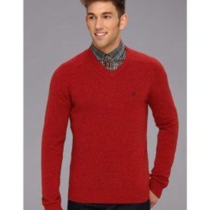 Authentic Red V Neck Penguin Musingwear XL Sweater